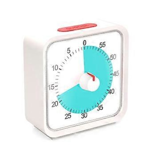 Pomodoro Timer for Kjøkken, Tidsstyring Studie Klasserom Timer, 60-Minutters Visuell Timer med Stille Drift -C