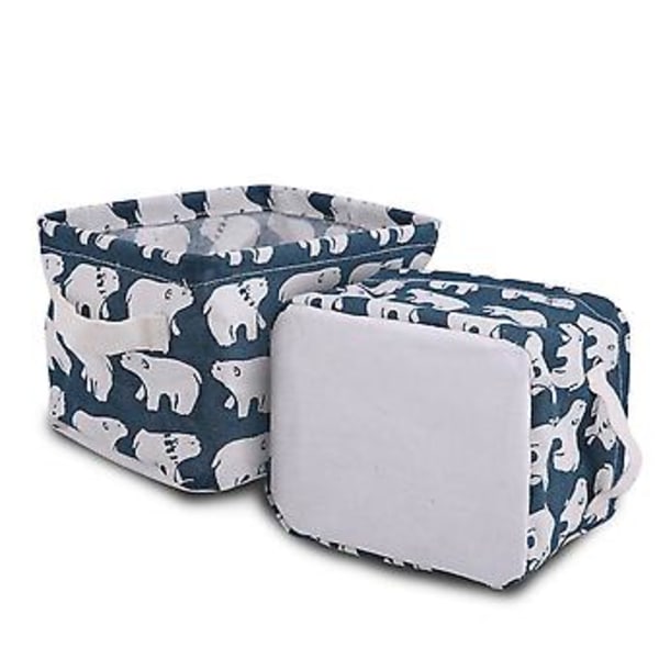 Student Skrivesaker Kleskurv Baby Leker Skrivebord Oppbevaringsboks Organizer Container #Isbjørn