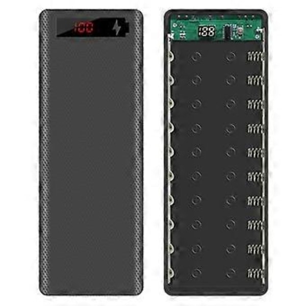 L10 LCD Display DIY Power Bank Boks Flad til Hoved Batterioplader Ydre til Etui