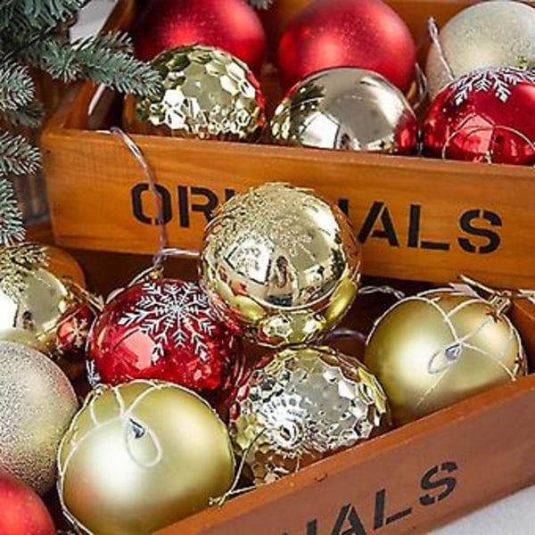 Ball Baubles Stort Tre Rotter Jul Hengende Pynt Rotte