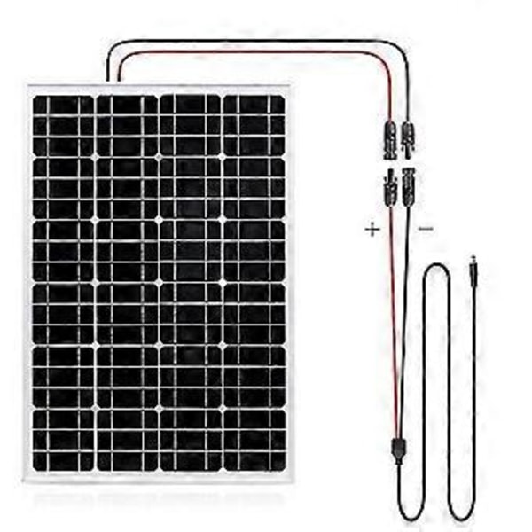 DC5521 Solpanel Konnektor Solcelle Inverter Konnektor Solenergi 0.5m Adapter