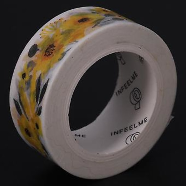 1,5 cm Bred Luksuriøs Washi Tape DIY Scrap Sticker Label Mas Tapeh