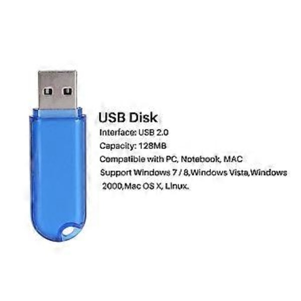 128MB USB 2.0 Flash Drive Memory Stick Lager Thumb Pen U Disk Til Datalagring