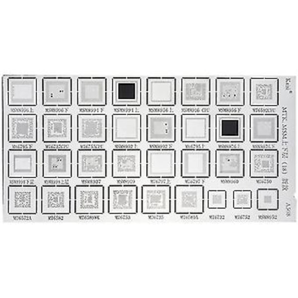 4kpl Universaali Bga Stensiili Yhteensopiva Mtk Msm Cpu Ram Pm Ic Reball Pin Suora Lämmitysmalli