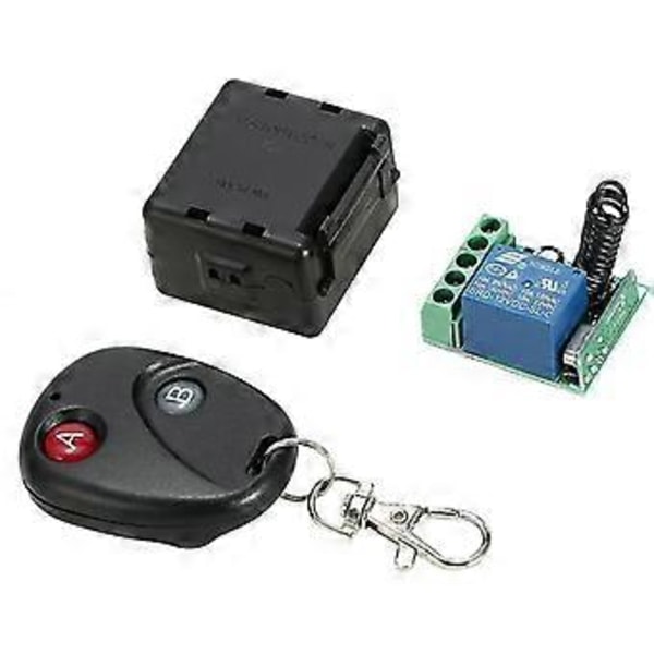 433mhz 12V langaton kauko-ohjainkytkinmoduuli ja 5 kpl RF-kauko-ohjainta