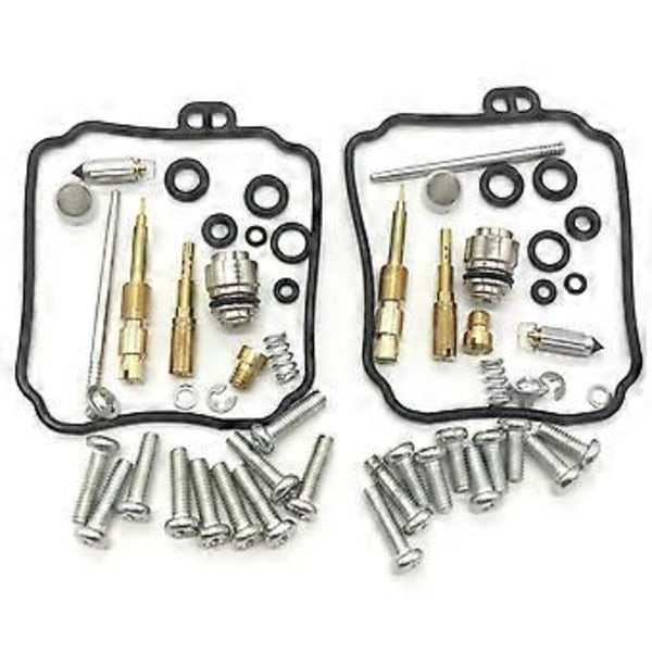 2 Set Motorcykel Förgasare Packningar Reparationssats för XVS65A V-STAR 650 CLASSIC 1998-2005