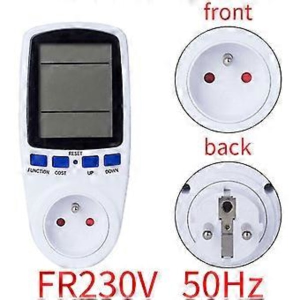 Msbd Digital LCD Energimätare Wattmeter Effektövervakningsenhet Elektricitet Kwh Effektmätningsanalysator (hy)