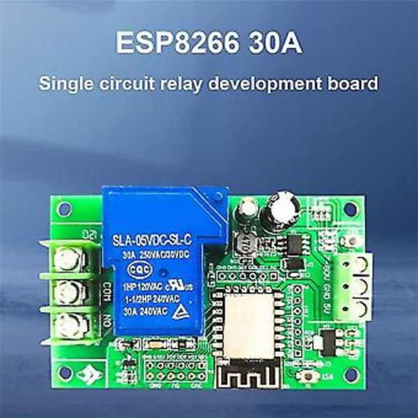 Dc7-80/5v Virtalähde Esp8266 Kehityskortti Wifi Yksittäinen 30a Relemoduuli Esp-12f Kehitys B
