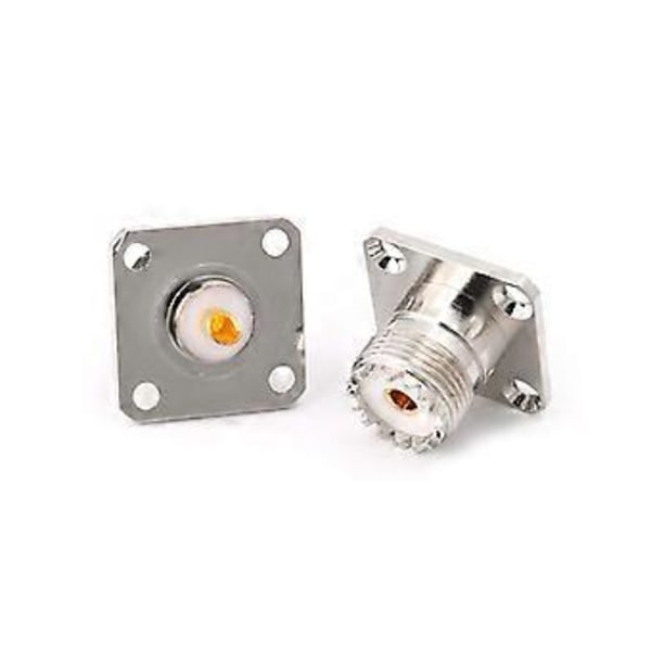 5st UHF SO239 Hona Fläns Panel Chassi Däckmonteringsadapter Rak