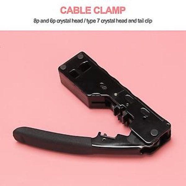 Krympeværktøj til Cat7 Cat8 Rj45 Cat5 Cat6 Kabel Rj11 6p Telefonkabeltang