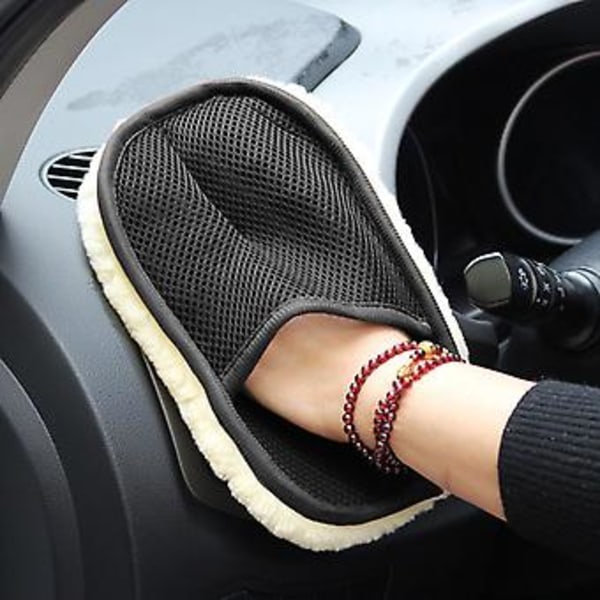 Bil Styling Uld Bløde Bilvask Handsker Rengøringsbørste Bilpleje Håndklæder