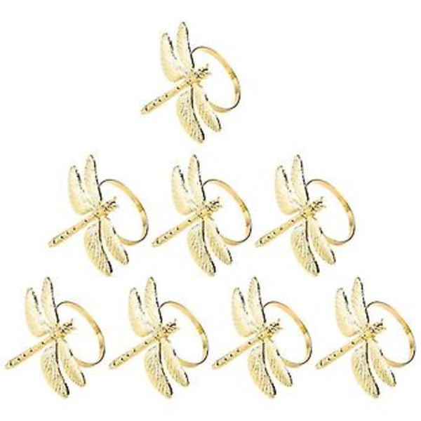 8 stk. Servietring DIY Hotel Bryllup Banket Borddisplay Metal Serviet Le Tm