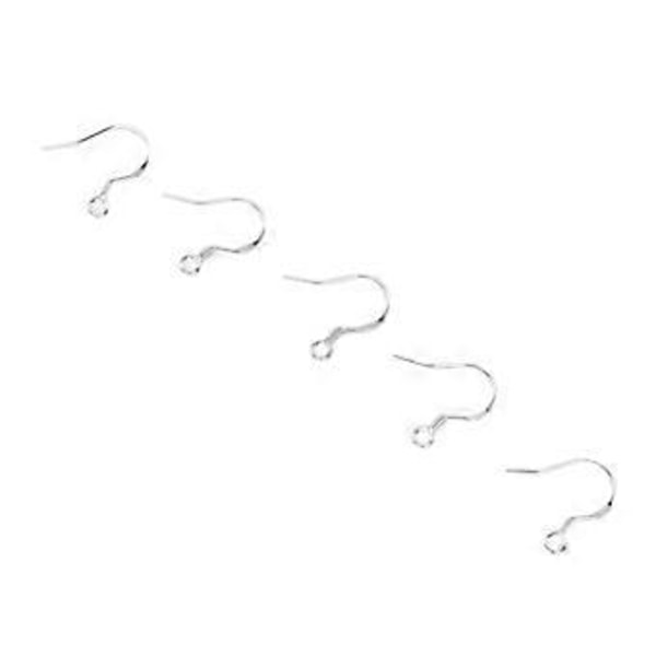 60 st Öronkrokar Kit 925 Silverpläterade DIY Smyckestillverkningsmaterial Set
