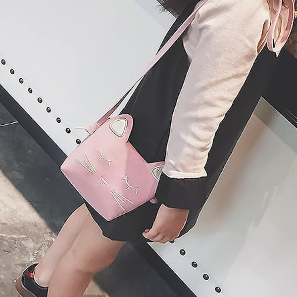 Børnekattepung, sød crossbody-taske og pung til små piger og tumlinger (1 stk.)