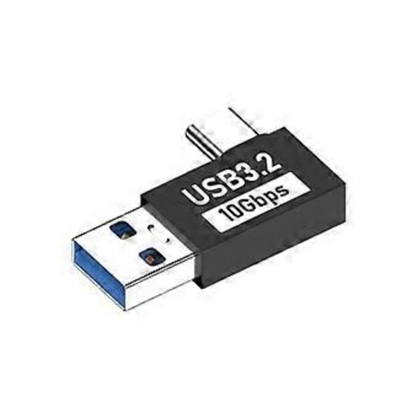 USB C Hann til USB3.1 hann Adapter Konverter opptil 10Gbps Dataoverføring