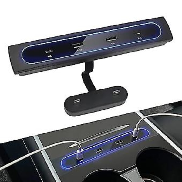 Lisätarvikkeet 3 Y 2021 2022 -malleille 27w Charr Doc Stat, 4 in 1 Usb Led Hub Center Co