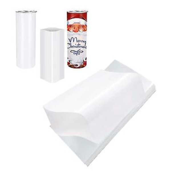 100 Stycken Sublimeringskrympfolie Ärmar 12,7x25,4 cm Påse För 567g Tight S, Transf