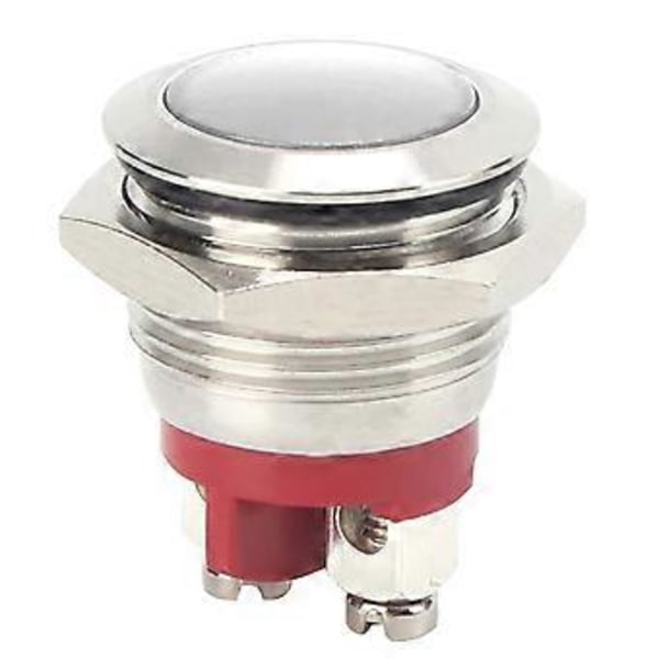0,6in LED Indikator Starkt Signalljus Flamskyddad Bas IP66 Vattentät Universell (Vit)