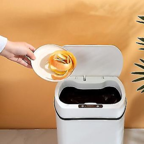 Smart soptunna för kök Hushållssoptunna Papperskorg Badrum Automatisk sensor Soptunna Skräp B