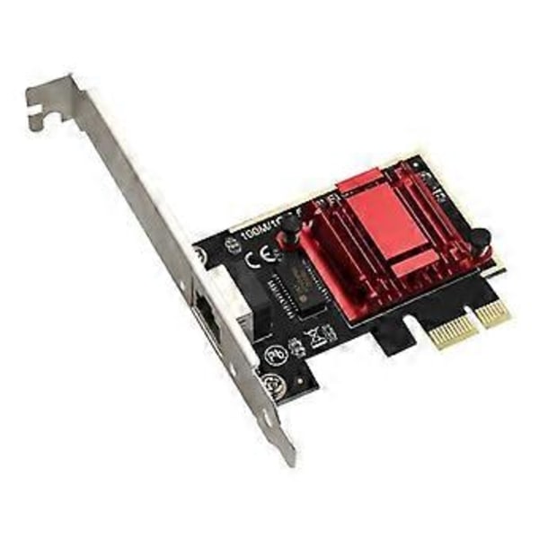 Anti-deformasjon PCI-E 2.5G Nettverkskort Gigabit Kablet Nettverkskort for Datamaskin PCI-E 2.5G Nettverksadapter