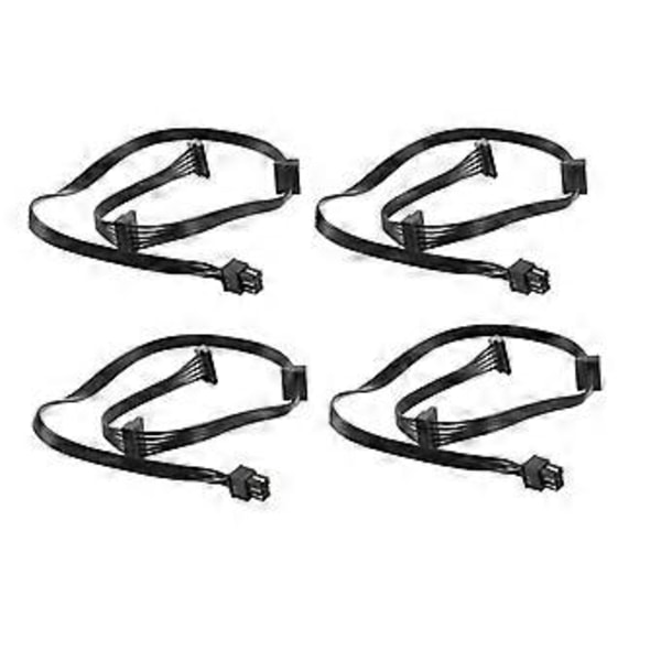 4 kpl 6-nastainen - 3x SATA-ohjaimen virtalähdekaapeli Supernova 650 750 850 1000 1600 2000 G2 G3 P2 T2 GS -malleille