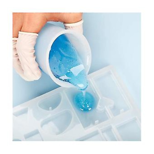 Silikon Epoxy Resin Måle S Verktøysett Med Røre Finr Beskyttelse For Resin Ng Smykker