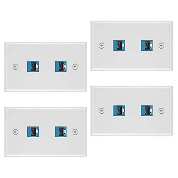 4 Stycken 2 Portars Etet-platta, Rj45 Cat6 Hona Till Hona