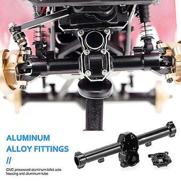Til 1/24 Rc Crawler Bil Axial Scx24 90081 Axi00002 Dele Metal Front & Bagaksel Diff Cover Opgradering