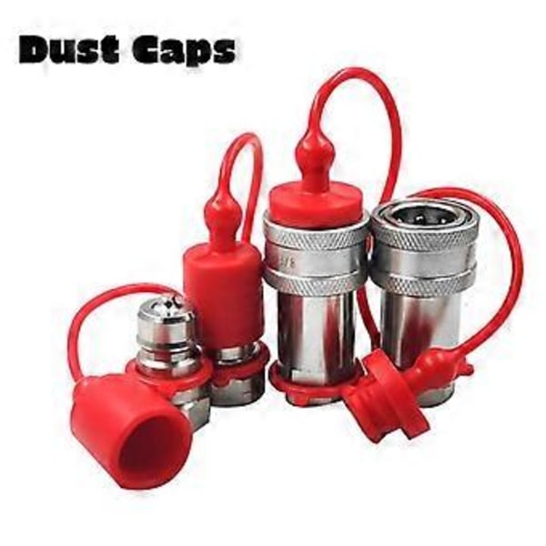 3/8 tum NPT-gänga ISO7241-1A Hydraulisk Snabbkoppling Set med Dammskydd