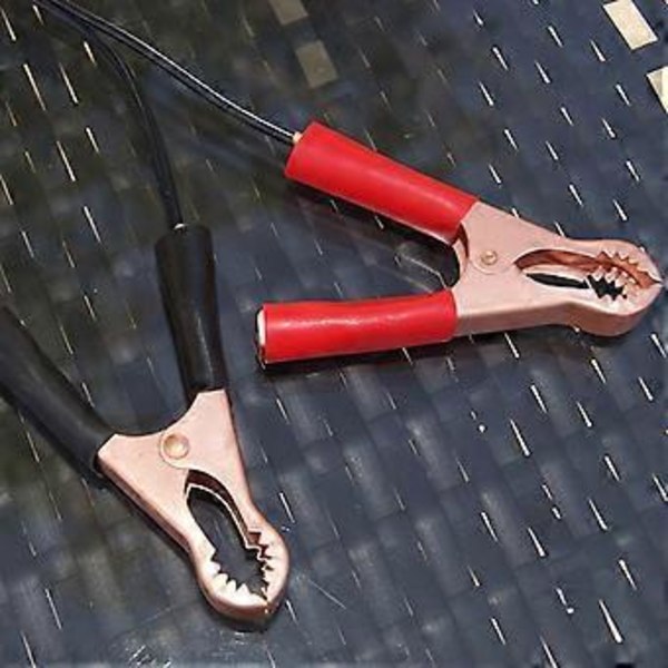 Hållbar DC5.5x2.1mm Hankontakt till Dubbel Alligatorklämma Strömkabel