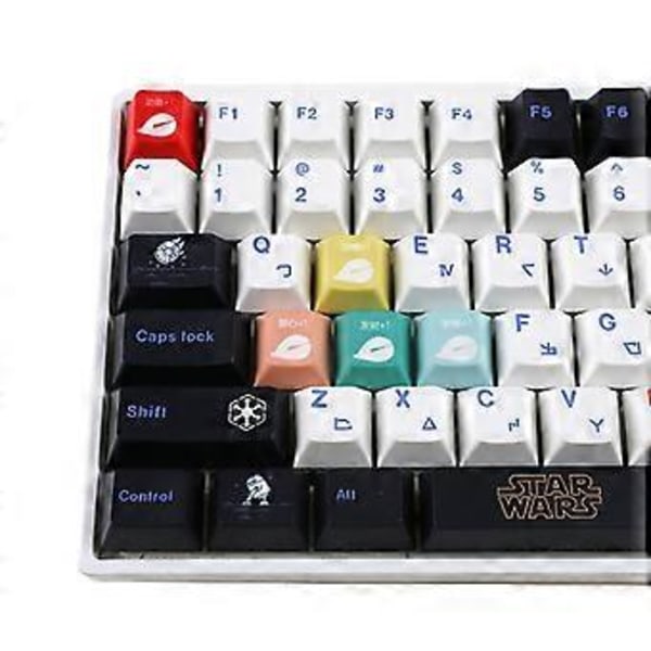 Tegneserie Keycap Sett PBT Keycap Dye-subbed Keycap for MX Mekanisk Tastatur for Forbedret Skriveopplevelse Standard høyde