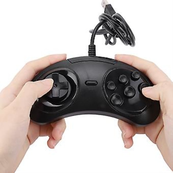 Trådbunden spelkontroll USB-spelkonsol, Trådbunden gamepad USB-spelkontroll för SEGA Speljoystick Banbrytande teknik