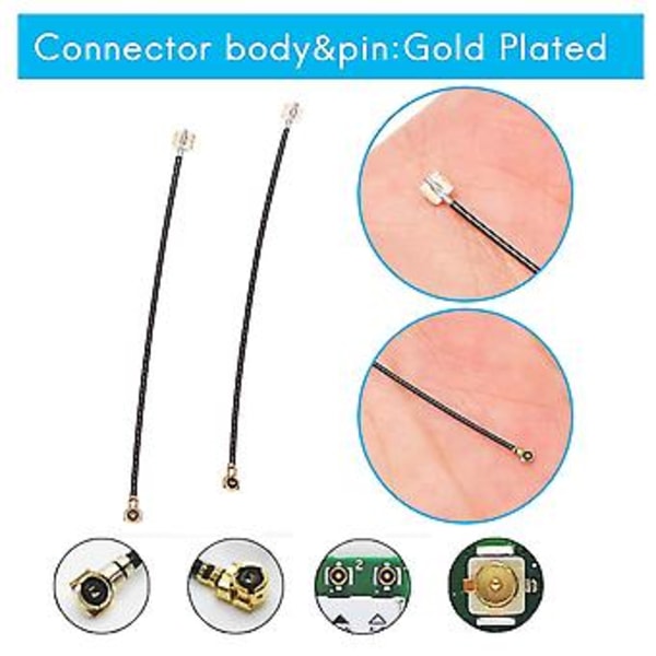 2st 5cm Lång Ipex-4 Ufl Hona Till Ipex-1 Kontakt Kabel Antenn För Intel Ax200/ax210 Bcm94360h