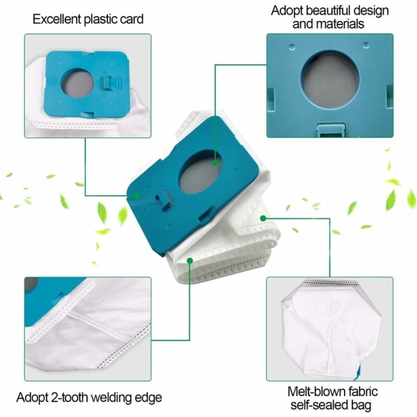 6 st dammsugarpåsar för SAMSUNG BESPOKE VS20A95923W, dammsugarpåsar, dammsugartillbehör