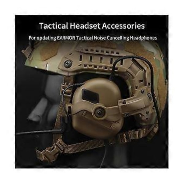 Hodesett Skinnefeste Brakett 360 Rotasjon Hodesett Hjelm Guide Adapter Passer For Ops Core Arc Og Skinne