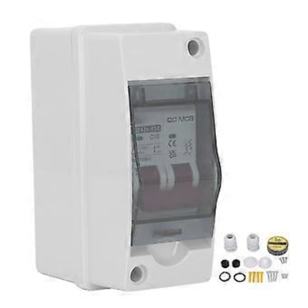 2P DC Strömbrytare IP65 Vattentät Miniatyr DC Isolator Brytare för Solcellsanläggning 1000V 10A