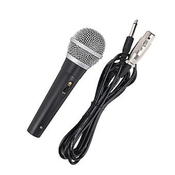 XLR Mikrofon med XLR til 1/4 Tomme Kabel o Tilslutning Håndholdt Mikrofon Egnet til Scene Karaoke Sang og Optagelse