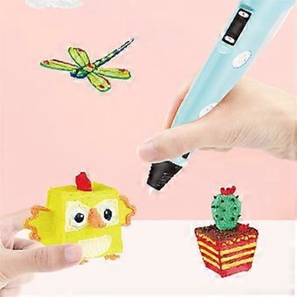 3D-utskriftspenna DIY Målning Rysk USB-modell Kamouflage med LCD-skärm Kompatibel PLA-filament 3D-utskriftspenna, C