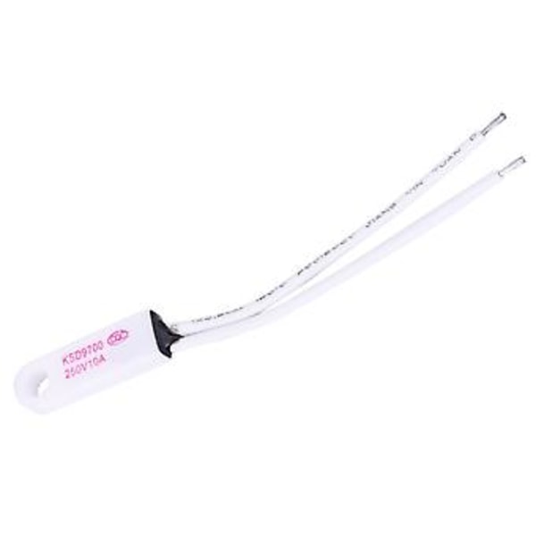 KSD9700 Normalt Lukket Temperaturkontrolkontakt Keramisk Probe 40-150℃ 250V 10A 115℃