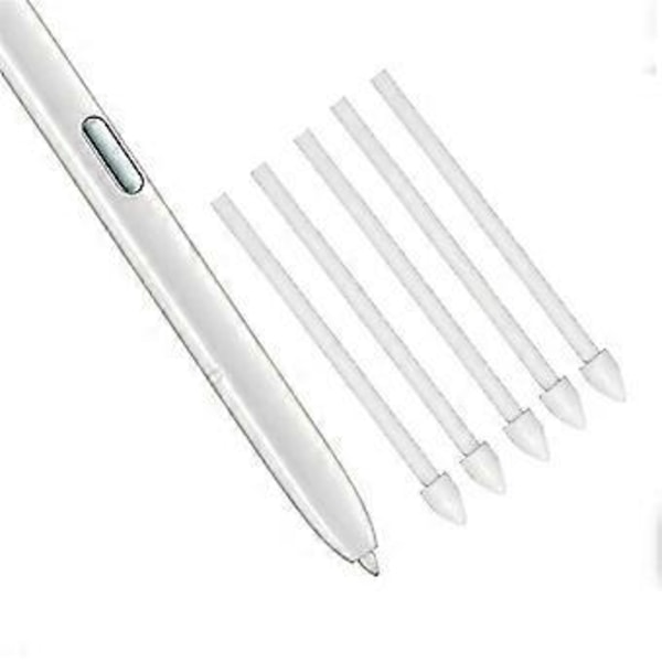 30 stk. Touch Stylus Pen Nib Bløde Pen Spidser Udskiftning til Galaxy Tablet Telefon S6 NOTE 10 20U med Værktøj Hvid