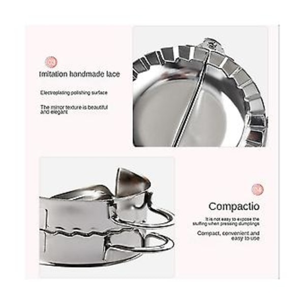 Ravioliformare, Rostfritt Stål Degknytsformare Set, Raviolikaka, Degknytsmakare, För M