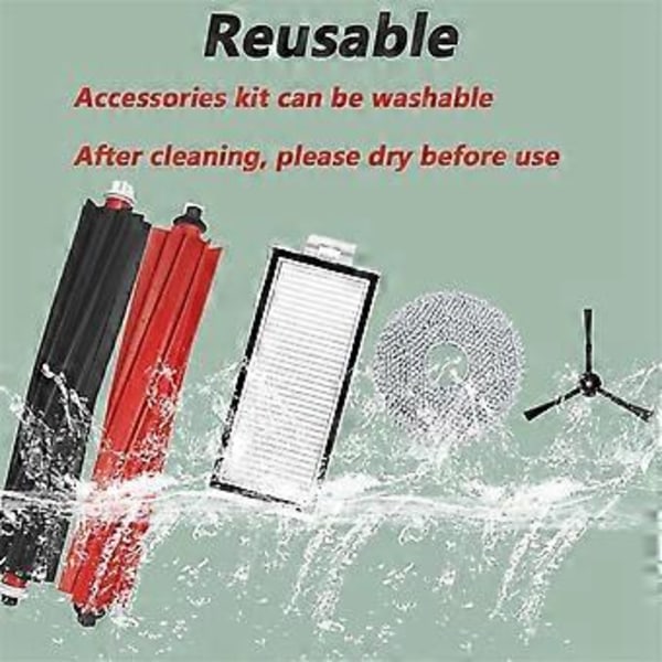 Reservedele til Qrevo Master/ P10s Pro V20 Støvsuger HEPA-filtre Moppeklude Pads Støvsugerposer