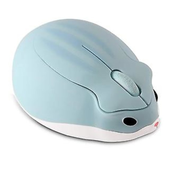 Trådløs mus sød hamsterformet computermus 1200dpi (blå)