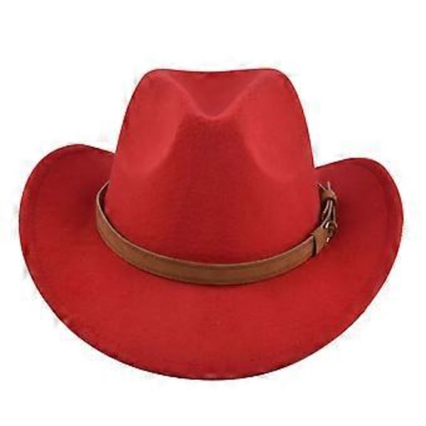 Klassisk cowboyhat retro jazzhat national stil uld top hat messing filthat retro imitation fårehat cowboyhat