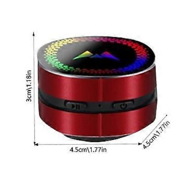 Luujohdin Kaiutin TWS Langaton Mini Stereo Ääni Kannettava LED Värikäs Valo Luujohdin Kaiutin - Punainen