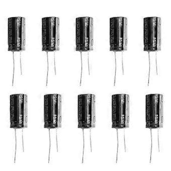 10 stk. sorte 35V 4700F aluminium elektrolyt kondensator standard terminal 18 x 30 mm