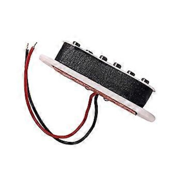 Slitesterk Single Coil Pickup Alnico 5 Forskjøvet Gitar Halspickup Hvit