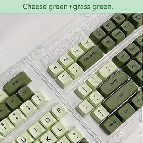 125 Tangenter PBT Keycaps Set Nyhet - Matcha Keycaps Dye-Sublimation XDA Profil För MX-Switches Mekaniskt Tangentbord Keypad