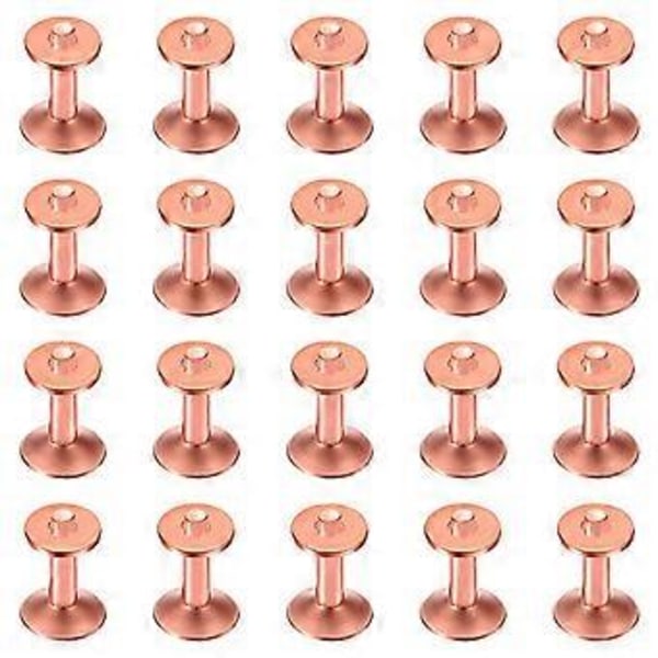 25 Set Kopparnitar med Brickor, 12 mm Långa Läderkopparnitar, för Bälten Läder DIY Hantverksmaterial