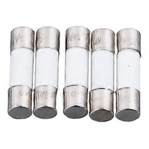 100 stk. sæt rør sikring 5x20mm Multifunktionel Keramisk Rør Sikringer Sortimentssæt 250V 0.5A til 30A